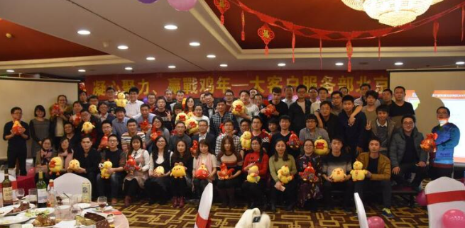 金沙8087科技北京服务部2017年凝心聚力迎战鸡年年会